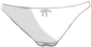 white pantsu with a small bow